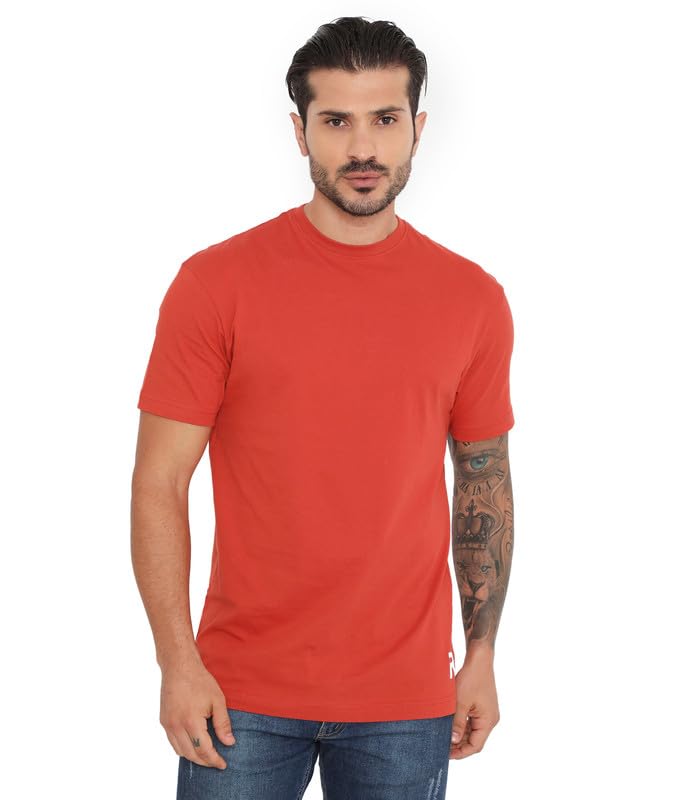 Image of Rivolta Men's Solid Regular Fit T-Shirt