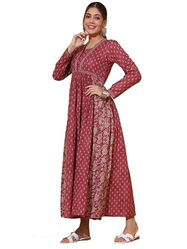 Vbuyz Women's Alia Cut Anarkali Cotton Kurta