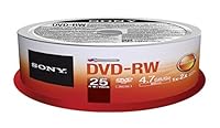 Algopix Similar Product 4 - Sony 25DMW47SPM DVDRW 2X 47GB Spindle