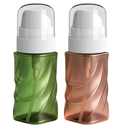RNOAFMU 2 Pack Small Spray Bottle 2oz/60ml Travel Size Mini Fine Mist Spray Bottles Plastic Leakproof & Refillable Empty Spray Bottle for Hair Face Plant and Cleaning