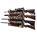 Rush Creek Creations Real tree Camo 4 Gun Wall Storage Rack - 5 Minute Assembly - Extra Storage for Accessories , 30