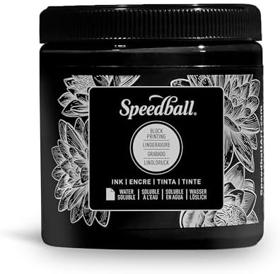 8 oz. Water-Soluble Block Ink Black