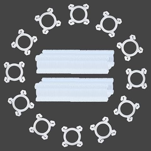 YALLOVE Balloon Clips, 150 Pack Balloon Quads for Balloon Stand, Balloon Holder for Birthday Baby Shower Party Decoration Cover