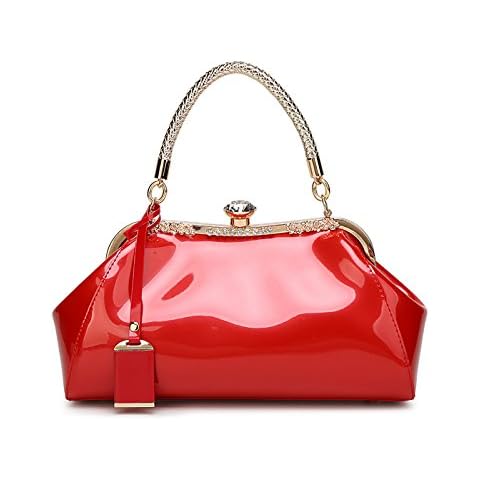 Coolives Braided Handle PU Leather Handbag Cover