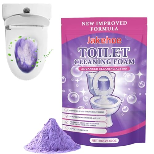 Fizzclean - Limpiador de inodoro, espuma de limpieza de inodoro Fizz Clean, espuma Insta-Action Fizzclean, polvo de limpieza de inodoros, limpiador de inodoro espumoso sin contacto (1 unidad)