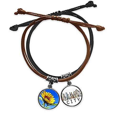 Bracelet soleil des fleurs en cuir Sidi le cadeau idéal pour elle