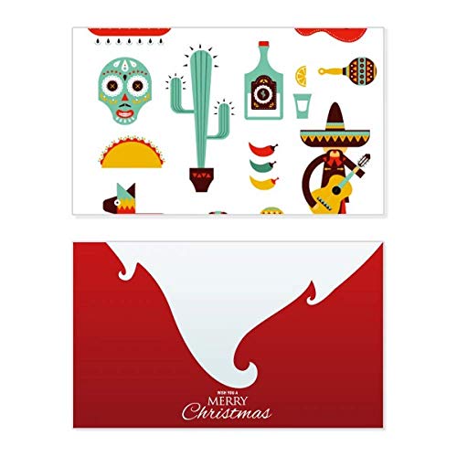 Carte de Noël Merry Christmas Mexique pour accompagner vos cadeaux de fin d'année atypiques
