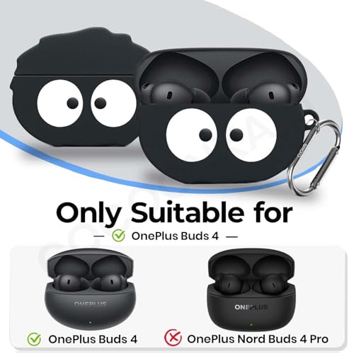 Image of Cartoon Funny Silicone Case Cover Compatible for OnePlus Buds 4 (Briquette)