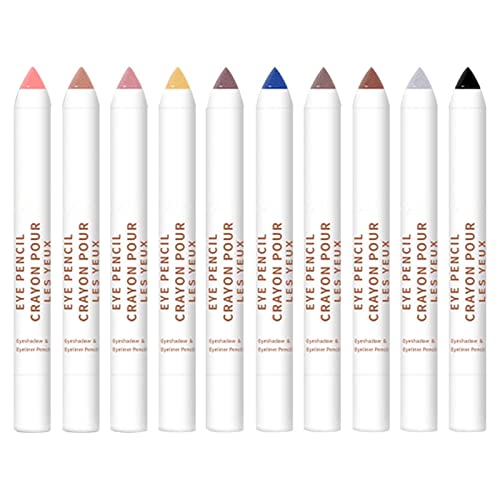 Maquiagem em bastão de sombra para os olhos,Soft Matte Shimmer Eye Shadow Lápis Com Cremoso - Matte