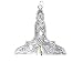 Equinox MR Masonic Lodge Senior Warden Officer Jewel Size 3" Tall Silver Color
