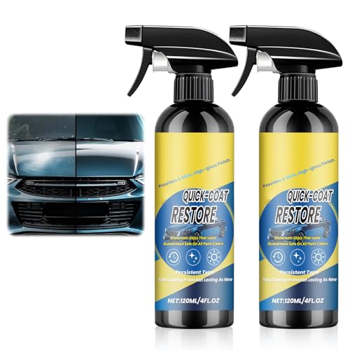 KOSIMI 2PCS Nano Quick Coat Restore Coating Spray, Advanced Automobile Quick-Acting Coating Agent, Quick Effect CoatingAgent Spray with Dust Proof