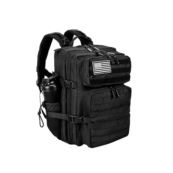 LHI Tactical Military Backpack for Men and Women 25L/35L Army Assault Pack Bag Small Rucksack with Bottle Holder