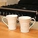 Belleek Claddagh Irish Coffee Mugs Set of 2 - Handcrafted Ceramic Cups - Fine Parian China, White, 4.8
