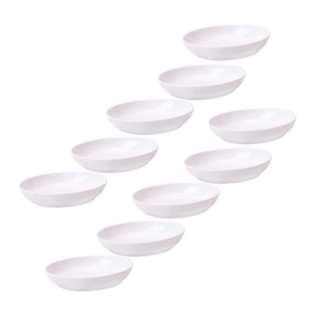 CIMAXIC 10pcs Calligraphy Brush Trays Portable Ink Dishes Quality Plastic Serving Plates