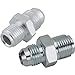 Steel Steering Box Adapter Fittings, 1/2-20 and 5/8-18 to -6 AN