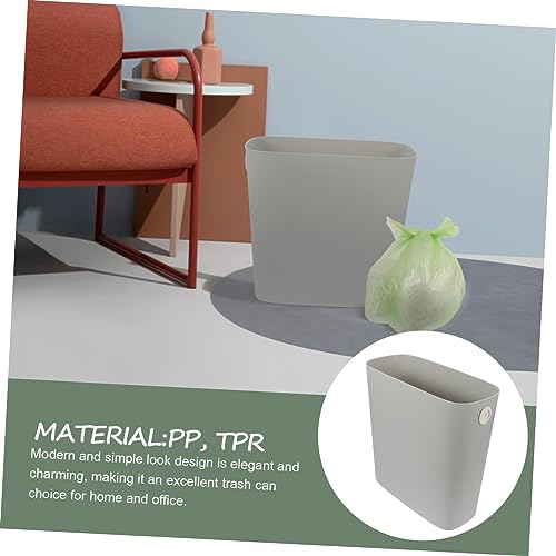 Caneca de basura de plástico rectangular para espacio estrecho miniatura 5