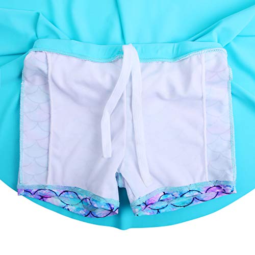 Image of TFJH E Girls Short Sleeve Swimsuit Two Piece Swimwear UPF 50+ UV 3-12 Years