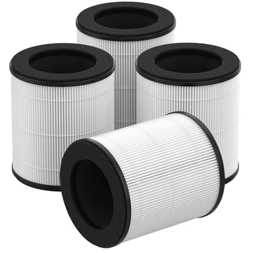 Image of 4 Pack ZQA-4000C Replacement Filter Compatible with VNIUP /ADTARK /Hopmirth ZQA-4000C and Fancybark ZQA-4000A Air Purifier, 3-in-1 ZQA-4000 Filter Replacement