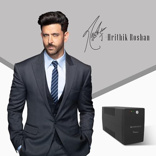 ZEBRONICS U735 600VA/360W Microcontroller Based UPS for Office Computers | Home PC with Auto Restart, Generator Compatible, Boost & Buck AVR,... - Image 2