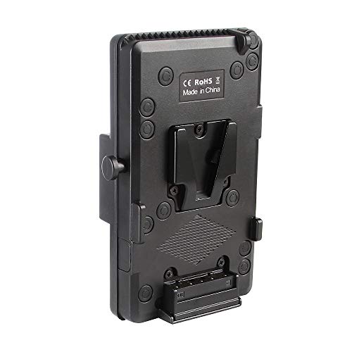 FOTGA FTNJ295 Converter Adapter Plate Mount for V Mount Battery to Panasonic Anton Bauer Gold Mount Battery, with D-tap Output 14.8V for Camera Monitor EVF LED Light