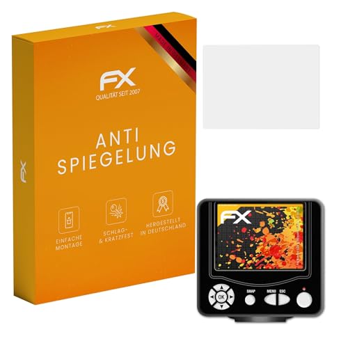 atFoliX Screen Protector compatible with Bresser LCD Schülermikroskop 3,5 inch Screen Protection Film, anti-reflective and shock-absorbing FX Protector Film (2X)