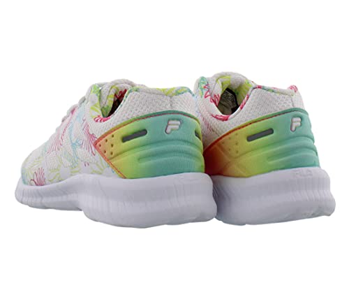 Fila Superstride 2 Y Girls' Toddler-Youth Sneaker 13 M US Little Kid White-Pink-Safety Yellow2
