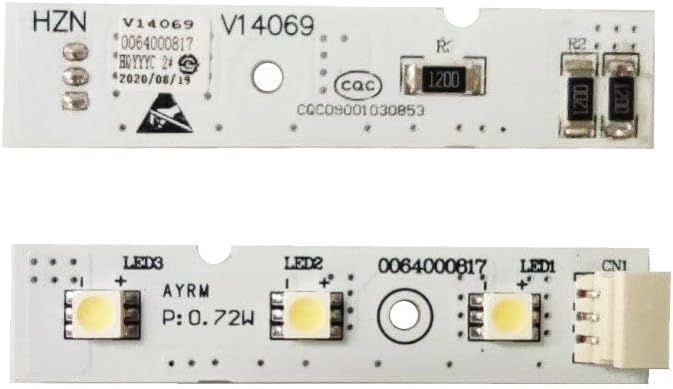 Universal Haier DC12V 3pin 0064001622 una tablilla de luz led para piezas de refrigerador