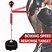 Wodesid Boxing Ball Free Standing Boxing Punching Bag Reflex, Height Adjustable Punching Ball Stand, Hand Pump for Teens Kids Adults, Pedestal Reflex Bag Freestand (with 360° Reflex Bar)