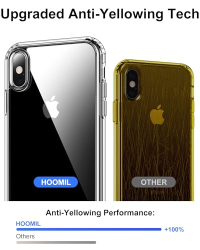 Image of HOOMIL Case for iPhone X /iPhoneXS, Anti-Yellowing, Crystal Clear