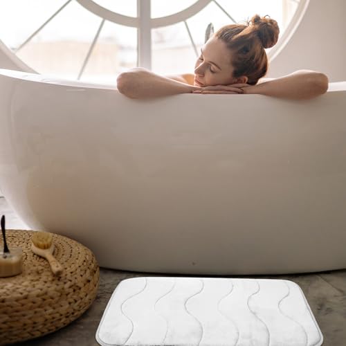 Alfombrilla de baño absorbente SHOWERORO de memory foam lavable 6