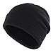 Produktbild Gisdanchz Beanie Herren Winter Hats Fischermütze Fleece Wintermütze Strickmütze Long Slouch Beanie Damenmütze Winter Hats for Women Wollmütze Damen Beanies Fisherman Männermützen Wolle Schwarz