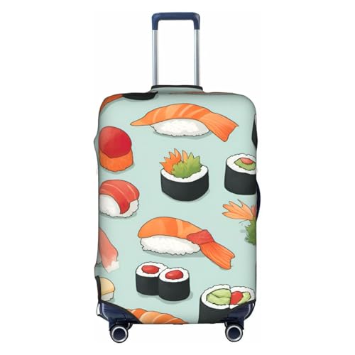 Delicious Sushi Tsa Approved Luggage Cover For 18-32 Inch Suitcases Scratch-Resistant Stretch Luggage Cover