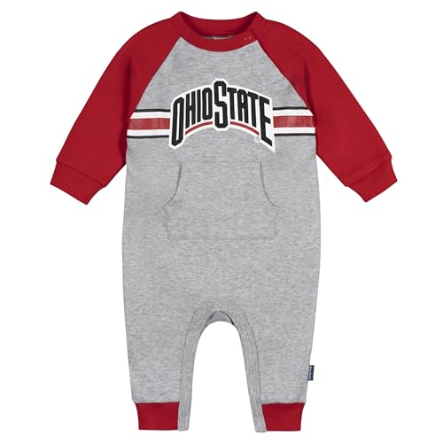 Gerber Unisex Baby NCAA Offically Licensed Romper Ohio State Buckeyes 24 Months