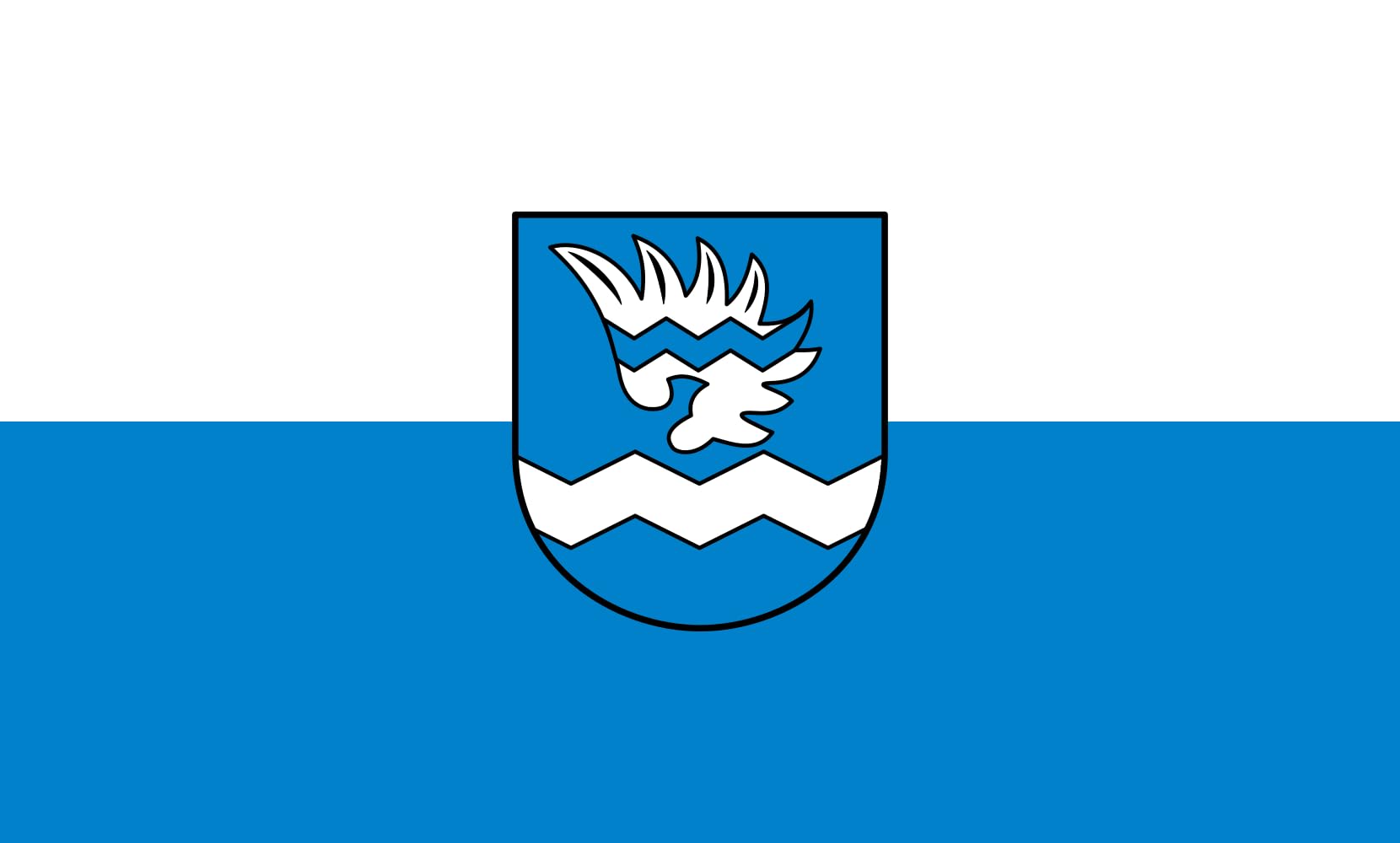Drapeau paysage Wehingen pavillon grand format pour mât de mairie