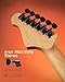 Fesley 39 inch Electric Guitar, Electric Guitar Kit with HSS Pickups, Stylish Poplar Solid Body Electric Guitar for Beginner, Maple Neck, ST Style 6 String Guitar with Gig Bag, FST400M, Gray