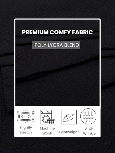 Image of GRECIILOOKS Trousers for Women High Waist | Wide Leg Trousers | Office Wear Pleated Korean Pants for Women's | Elegant Formal Pants