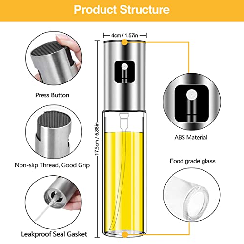 BODYA Olive Oil Sprayer Dispenser 100ml Oil Spray Bottle Oil Mister for BBQ Making Salad Baking Roasting Grilling Frying Kitchen - Image 5
