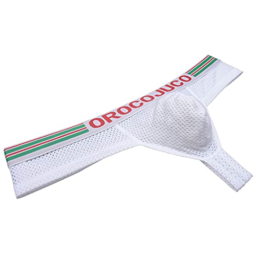 OROCOJUCO Men Extra Cheeky Boxers Briefs Underwear Elastic Brazilian Bikini Shorts 3" Back Coverage Boxers Trunks4