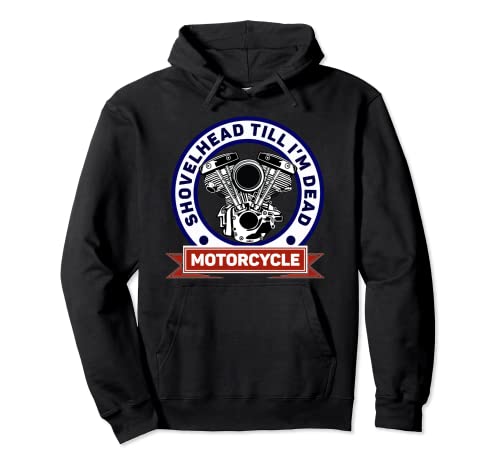 Photo de Retro American Moto HD ShovelHead Till I'm Dead Sweat à Capuche