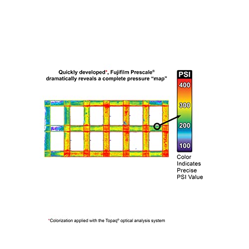 Fujifilm Prescale Super Low Pressure Llw (2Lw) - Surface Pressure Mapping - Pressure Indicating Film - Tactile Sensor - Pressure Range 70-350 Psi; 19.7 Ft. X 10.6 In. Film Roll #TOP4