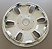 Wheel Cover Hubcap Replacement Replica for 2010-2013 Ford Transit Connect; 15 Inch; 6 Spoke; Silver Color; Plastic; Spring Steel Clip (1-Piece)