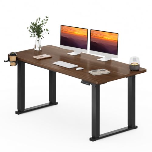 FitStand 71x31'' 4 Leg Large Dual Motor Standing Desk for Home Office