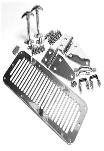 Smittybilt Complete Hood Set (Stainless Steel) - 7499