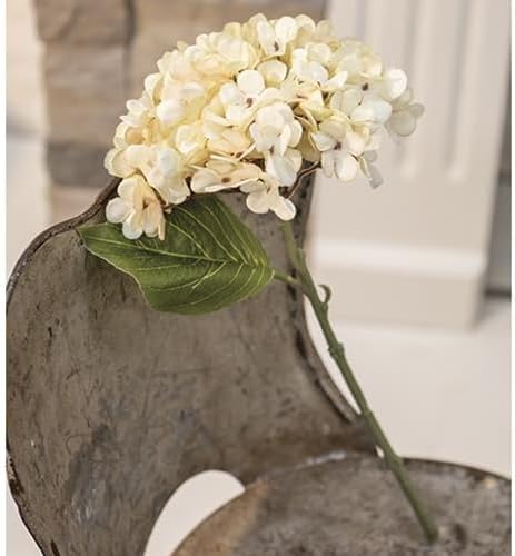 Antique Ivory Hydrangea Pick