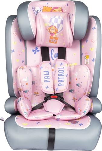 Tataway Fotelik Samochodowy Paw Patrol Girl I-SIZE R129. Fotelik Bezpieczeństwa Dla Dziecka O Wysokości Od 76 Do 150 Cm. Regulowany Zagłówek I Wyściółka
