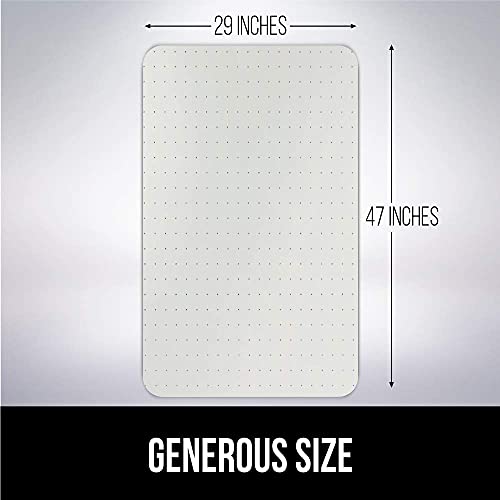 Gorilla Grip Desk Chair Mat, No Divots, Rolling Chairs Glide Easy, Heavy Duty Studded, Protects Carpeted Floor Under Desks, Transparent Mats For Office, Home And Gaming Floors, 47X29, Clear #TOP6
