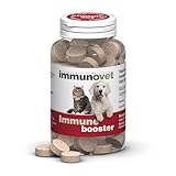 Immunovet Pets Immununterstützung Funktionelle Leckerlis für Hunde & Katzen – Natürliche fermentierte Weizenkeimbisse – 100 Stück