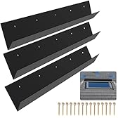 Rrygzxd 3 Pcs Roof Rain Diverter for Shingles Roofing, 3.2FT Rain Gutter Diverter, Rain Diverter for Roof Chimneys, Doorways, Windows and Roof Vents