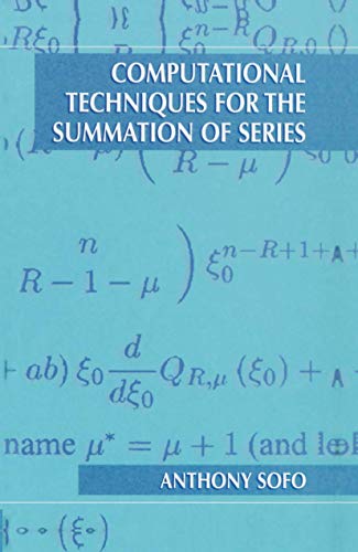 Buy Computational Techniques for the Summation of Series — BookShops.in