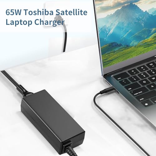 65W 19V 3.42A Laptop Charger for Toshiba Satellite C55 C55D C55T C655 C655D C675 C855 C855D L55 L655 L675 L745 L755 L775D L855 P755 P845T P855 P875 Portege Z30 Z930 Z830 Power Supply Cord